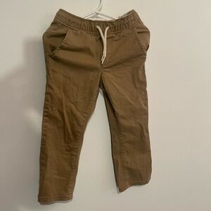 Old Navy Khaki Relaxed Pull-On Pants‎ for Toddler Boys Functional Drawstring 2t